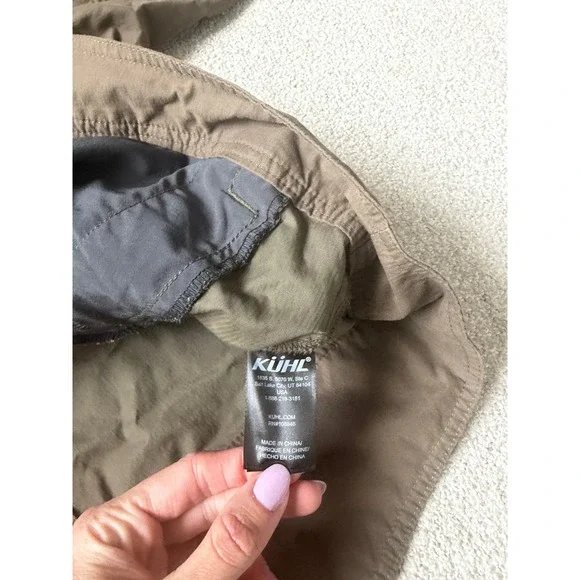 KUHL Stryka Jacket Women Size M Green Brown Hooded Full Zip Gorpcore Utility - Picture 4 of 9